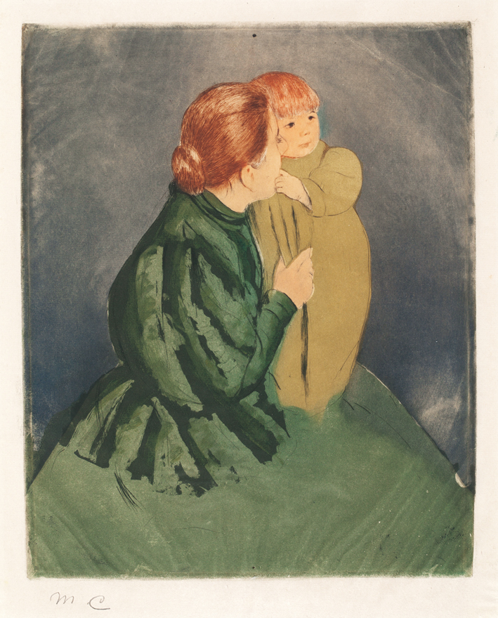  玛丽·卡萨特 Mary Cassatt —— 母亲与孩子 (14)